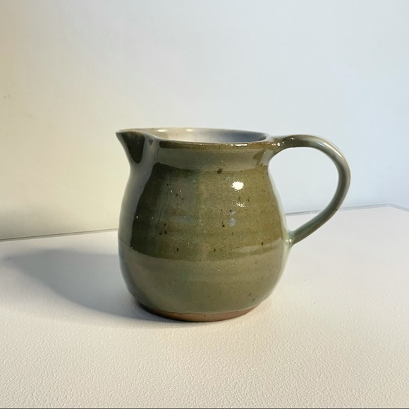 Studio Pottery Handmade Small Pitcher - Artist Signed - Creamer / Plant Water